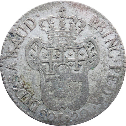 1796 20 Soldi Victorio Amedeo III Italian states Sardinia Turin Mint