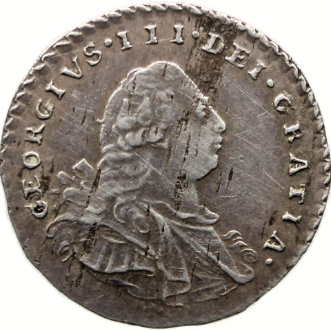 1800 One Penny George III Coin Maundy UK Silver