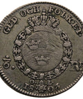 1803 1/6 Riksdaler Sweden Coin Gustav IV Adolf 3rd portrait Silver
