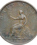 1806 Half Penny George III Great Britain Coin