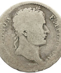 1811 W 1 Francs France Silver Coin Napoleon Bonaparte Lille Mint