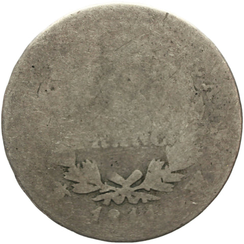 1811 W 1 Francs France Silver Coin Napoleon Bonaparte Lille Mint
