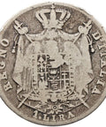 1812 1 Lira Kingdom of Italy Coin Napoleon I Silver