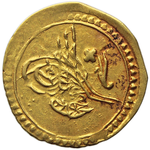 1812 1/4 Zeri Mahbub Ottoman Empire Gold Coin Mahmud II Constantinople Mint