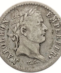 1812 A Half Franc France Coin Napoleon Bonaparte Silver Paris Mint