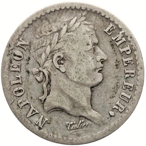 1812 A Half Franc France Coin Napoleon Bonaparte Silver Paris Mint