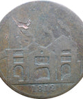 1812 One Penny Token United Kingdom Hull Lead Works I.K. Picard