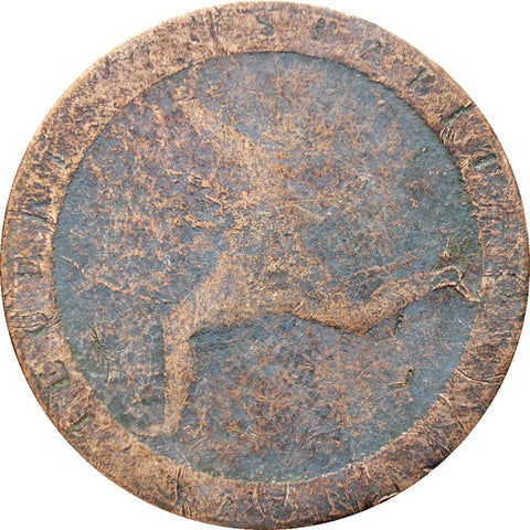 1813 One Penny Isle of Man George III Coin