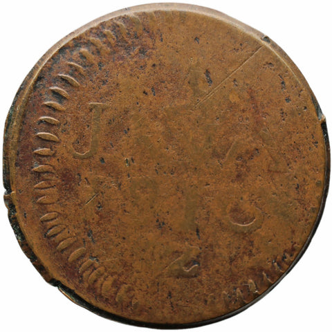 1813 Z 1/2 Stuiver British East Indies Coin