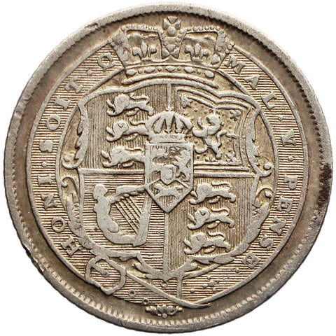 1816 Sixpence George III Coin UK Silver British