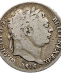 1816 Sixpence George III Great Britain Silver British Coin