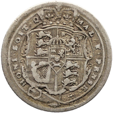 1816 Sixpence George III Great Britain Silver British Coin