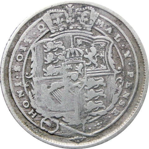 1817 6 Pence George III Great Britain Silver Coin