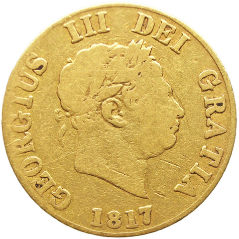 1817 Half Sovereign George III Coin Gold UK