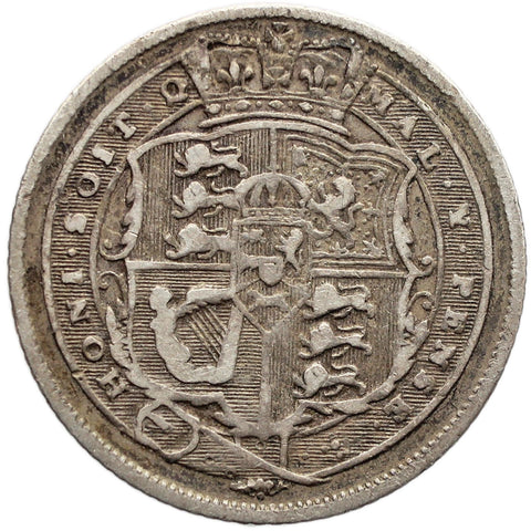 1817 Sixpence George III Great Britain Silver British Coin