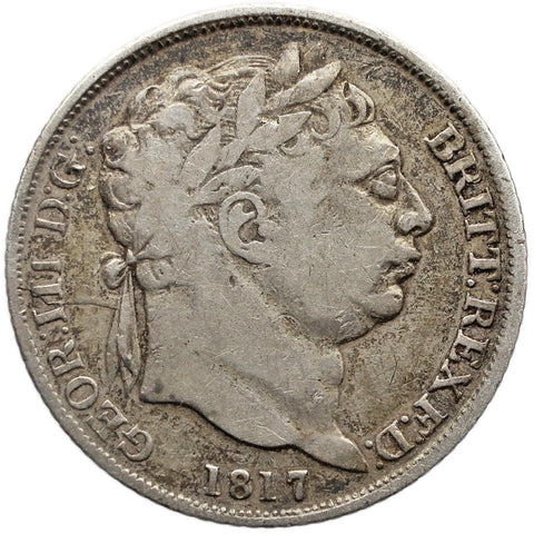 1817 Sixpence George III Great Britain Silver British Coin