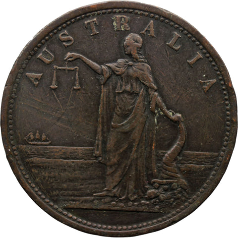 1820 1 Penny Australia Token Iredale & Co Sydney New South Wales