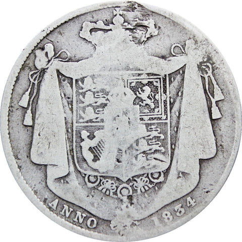 1834 Great Britain Half Crown William IV Silver Coin