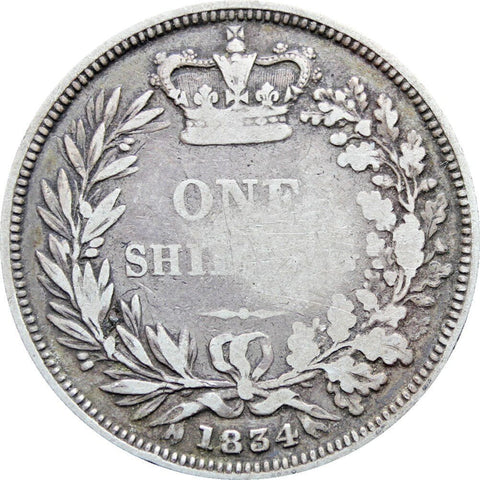 1834 Great Britain William IV One Shilling Coin