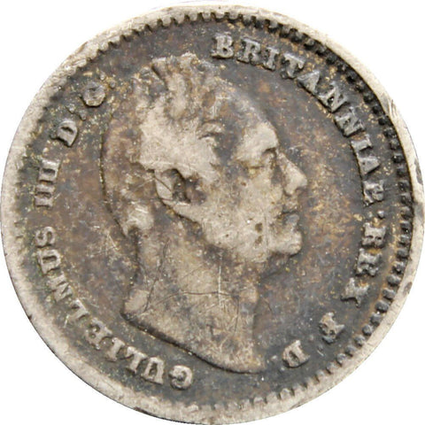1834 One and Half Pence William IV Great Britain Silver British Coin Struck for Colonial use