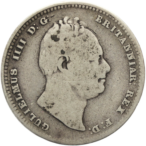 1834 One Shilling William IV Coin Great Britain