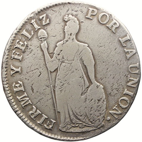 1835 4 Reales Peru Coin Silver Cuzco Mint
