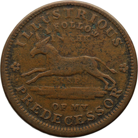 1837 1 Cent United States Hard Times Token Executive Experiment