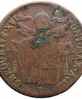 1839 B 1 Baiocco Pope Gregorio XVI Papal States Italian Coin
