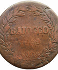 1839 B 1 Baiocco Pope Gregorio XVI Papal States Italian Coin