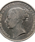 1839 Shilling Victoria Coin Silver UK