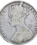 1849 Great Britain Queen Victoria Two Shillings Florin Silver Coin (' Godless' type)