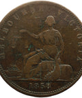 1858 1 Penny Australia Token Peace and plenty - Melbourne Victoria