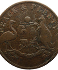 1858 1 Penny Australia Token Peace and plenty - Melbourne Victoria