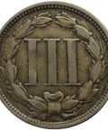 1867 3 Cents Nickel United States Coin