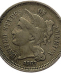 1867 3 Cents Nickel United States Coin