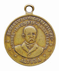 1869 Antique Medal Otto von Bismarck, Schleswig - Holstein Industrial Exhibition on Altona