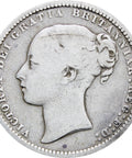 1870 Shilling Victoria Queen Great Britain Silver British Coin