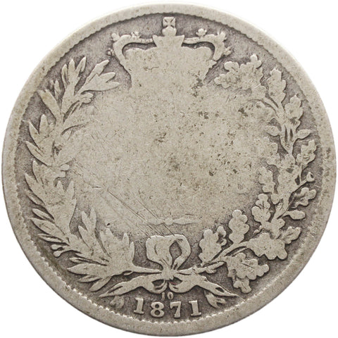 1871 Shilling Victoria Queen Great Britain Silver British Coin
