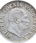 1872 A 1/2 Groschen Wilhelm I Germany Kingdom of Prussia Silver Coin