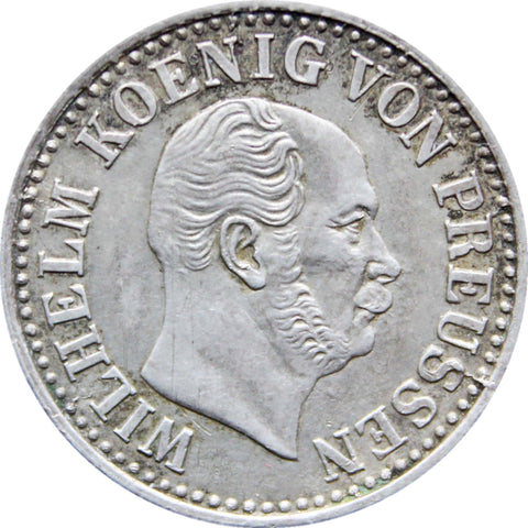 1872 A 1/2 Groschen Wilhelm I Germany Kingdom of Prussia Silver Coin