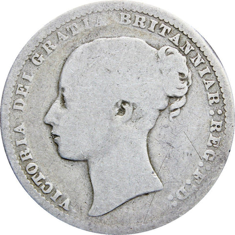 1872 Shilling Coin Victoria Great Britain Silver Coins Die 123 British Old Money Antique Collectible Numismatic England