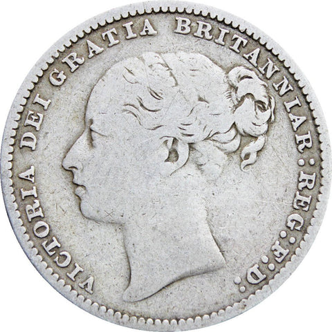 1879 Shilling Victoria Queen Great Britain Silver Coin British