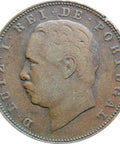 1884 10 Reis Luíz I Portugal Coin