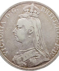 1887 Crown Victoria Coin UK Great Britain Silver