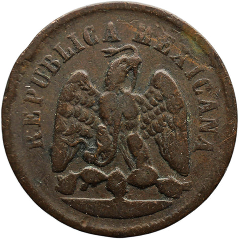 1887 Mo 1 Centavo Mexico Coin