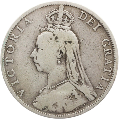 1888 Florin Victoria Silver Great Britain Coin Two Shillings (2nd portrait)