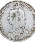 1889 Great Britain Victoria Silver Half Crown Coin