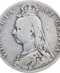 1889 Great Britain Victoria Silver Half Crown Coin