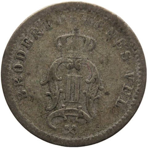 1892 10 Öre Norway Coin Silver Oscar II