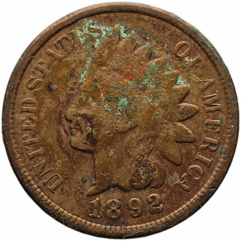 1892 One Cent US Coin Indian Head